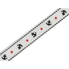 Schleifenband Anker weiß 10 mm