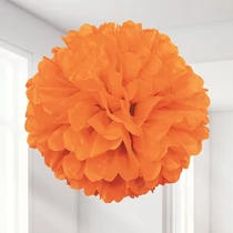 POM-POM-Deko - orange (41 cm)