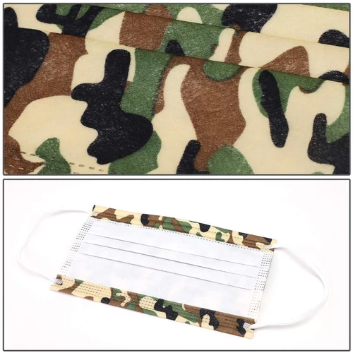 Einwegmaske Camouflage 3-lagig